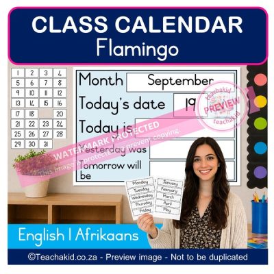 Flamingo Class Calendar (printed)