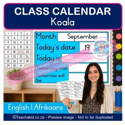 Koala Class Calendar (printed)
