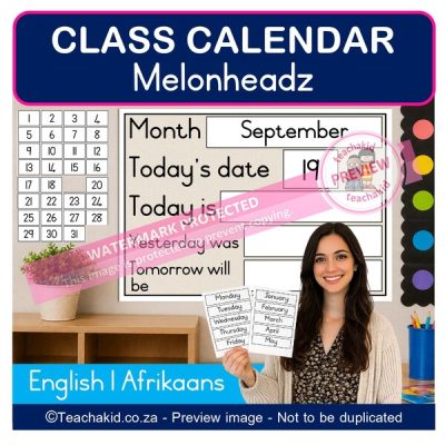 Melonheadz Class Calendar (printed)