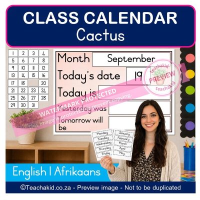 Cactus Class Calendar (printed)