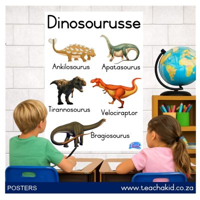 Plakkaat: Dinosourusse (printed)