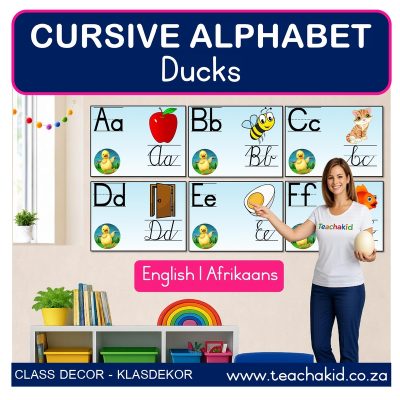 Ducks Cursive Alphabet (printed)