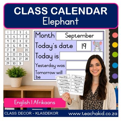Elephant Class Calendar