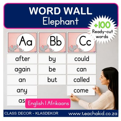 Elephant Word Wall (printed)