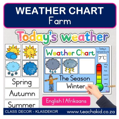 Farm Weather Chart (printed)