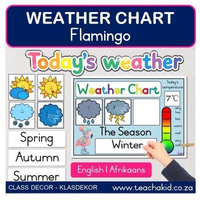 Flamingo Weather Chart (printed)