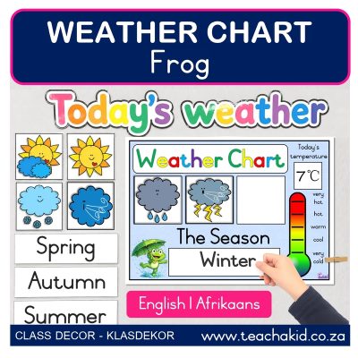 Frog Weather Chart (printed)