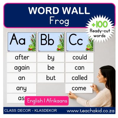 Frog Word Wall (printed)