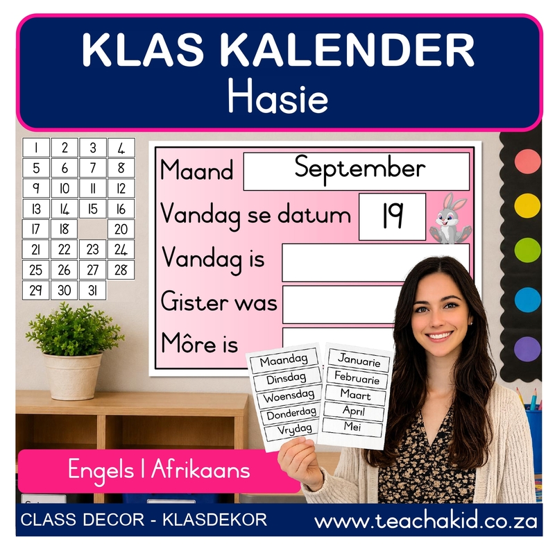 Bunny Class Calendar (printed) - Image 2