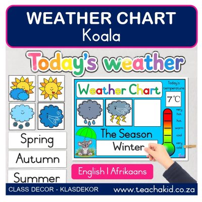 Koala Weather Chart (printed)