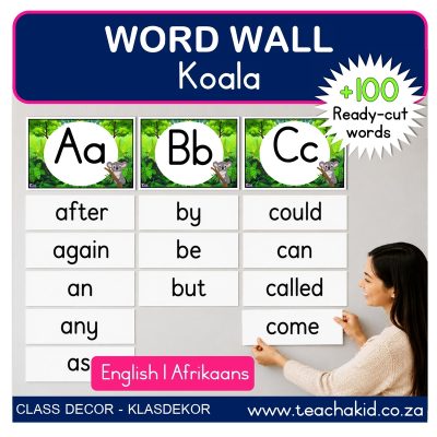 Koala Word Wall (printed)