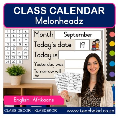 Melonheadz Class Calendar (printed)