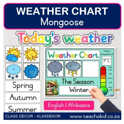 Mongoose Weather Chart (printed)