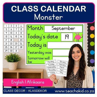 Monster Class Calendar (printed)