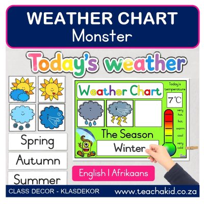 Monster Weather Chart (printed)