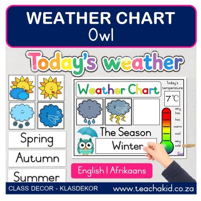 Owl Weather Chart (printed)