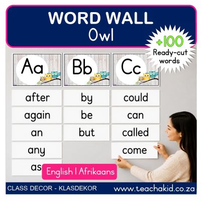 Owl Word Wall (printed)