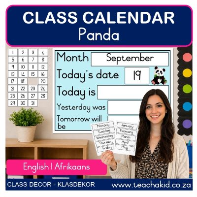 Panda Class Calendar
