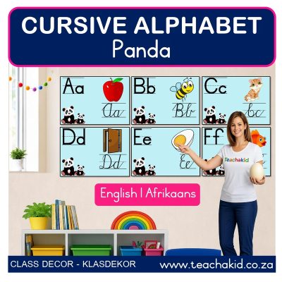 Panda Cursive Alphabet (printed)