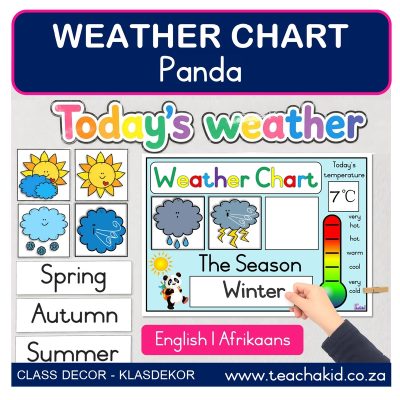 Panda Weather Chart (printed)