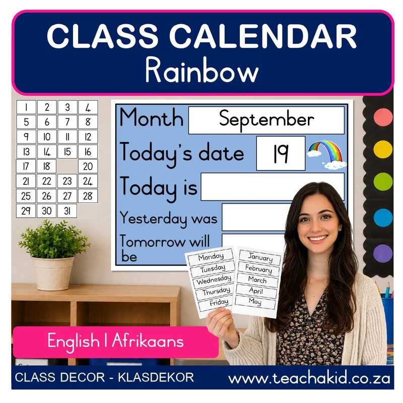 Rainbow Class Calendar
