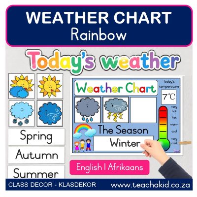 Rainbow Weather Chart (printed)