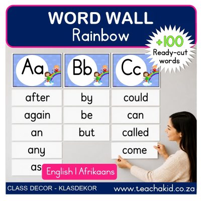 Rainbow Word Wall (printed)