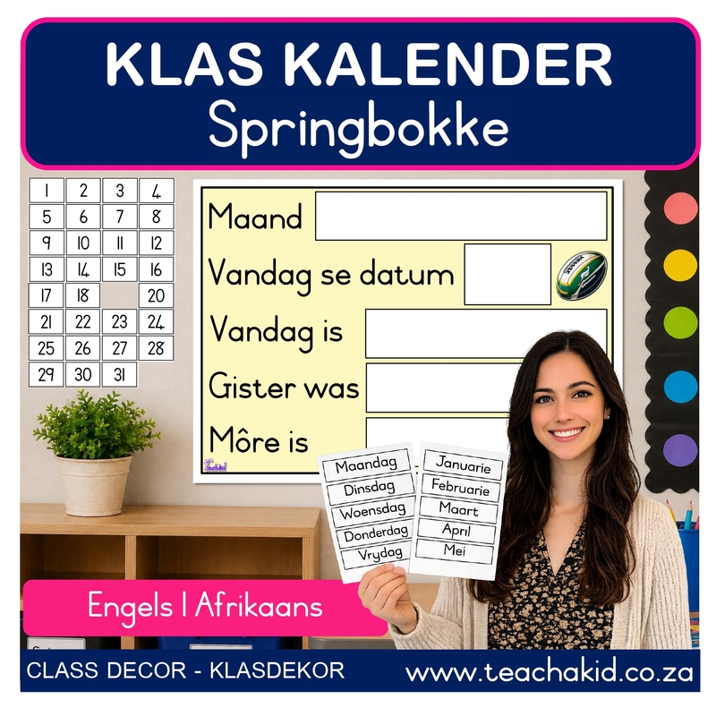 Springboks Class Calendar (printed) - Image 2