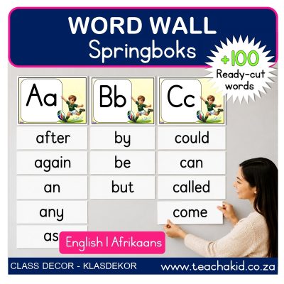 Springboks Word Wall (printed)