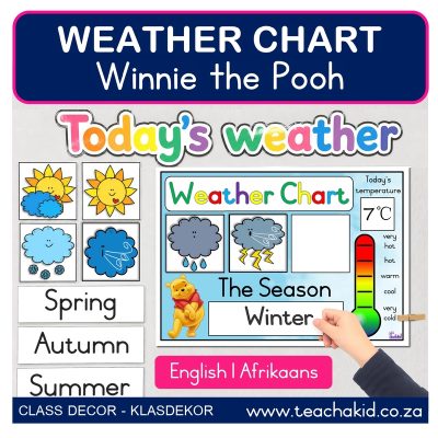 Winnie the Pooh Weather Chart (printed)