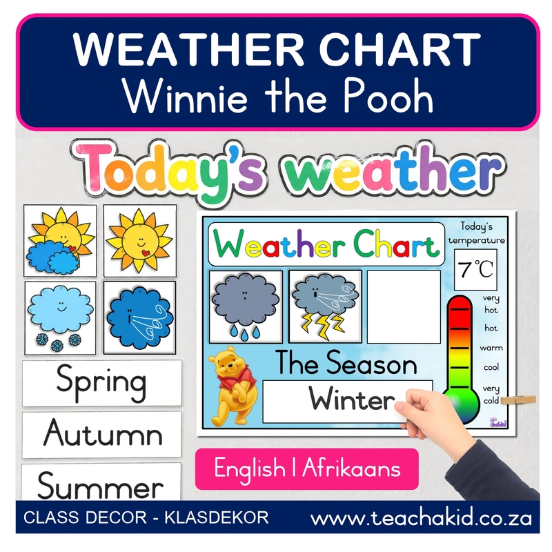 Winnie the Pooh Weather Chart (printed)