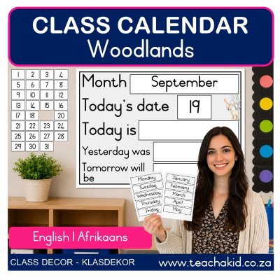 Woodlands Class Calendar (printed)