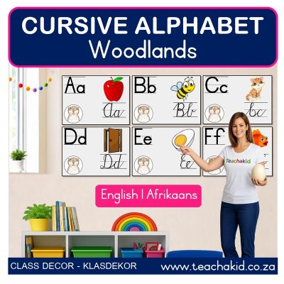 Woodlands Cursive Alphabet (printed)