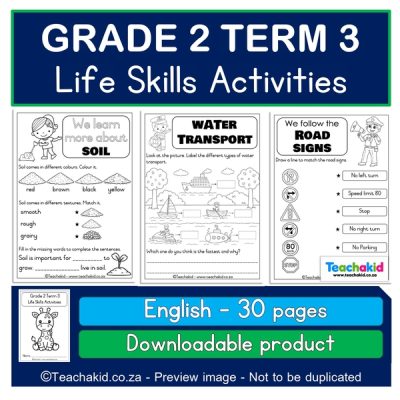 Grade 2 Term 3 Life Skills Activities (PDF)