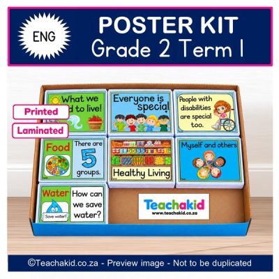 Grade 2 Term 1 English Poster Kit