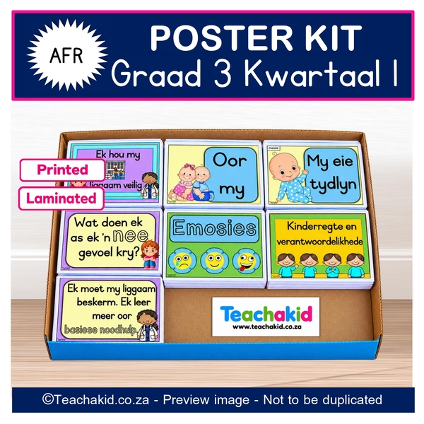 Grade 3 Term 1 Afrikaans Poster Kit