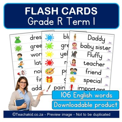 Grade R Term 1 Vocabulary (PDF)