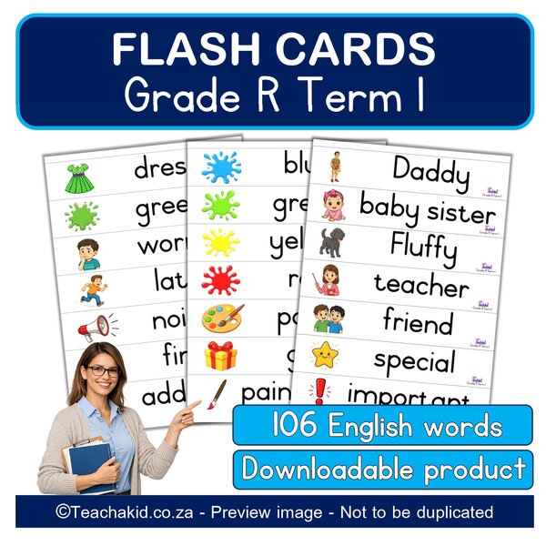 Grade R Term 1 Vocabulary (PDF)
