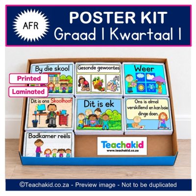 Grade 1 Term 1 Afrikaans Poster Kit
