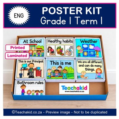 Grade 1 Term 1 English Poster Kit