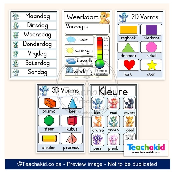 Baby Dragons Class Theme Set (printed) - Image 6