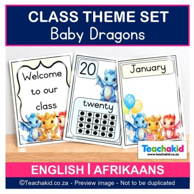 Baby Dragons Class Theme Set (printed)