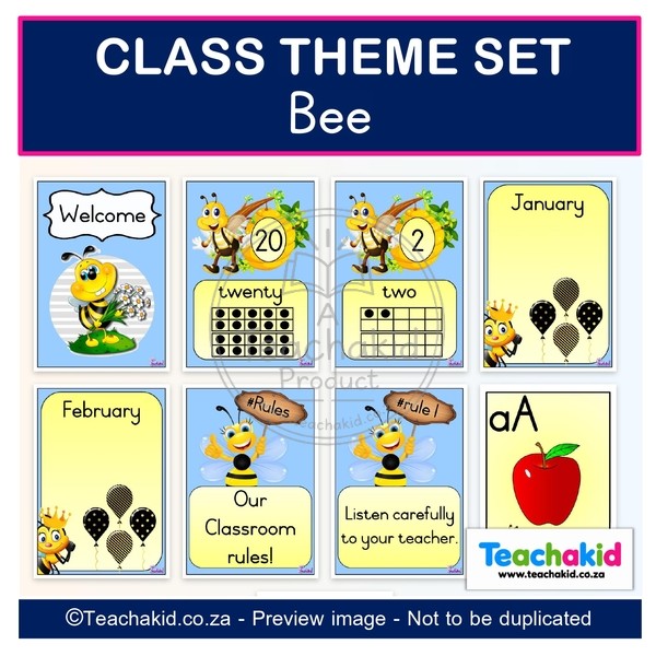 Bee Class Theme Set (printed) - Image 3