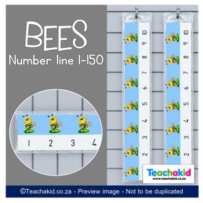 Bee Wall Number line 1 to 150 (printed)