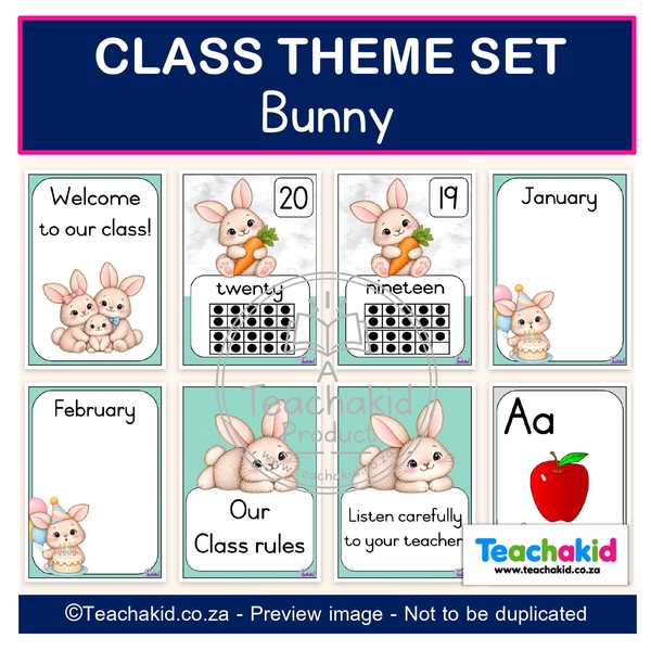 Bunny Class Theme Set (printed) - Image 3