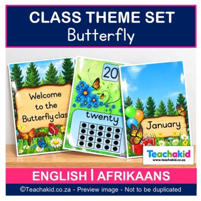 Butterfly Class Theme Set (printed)
