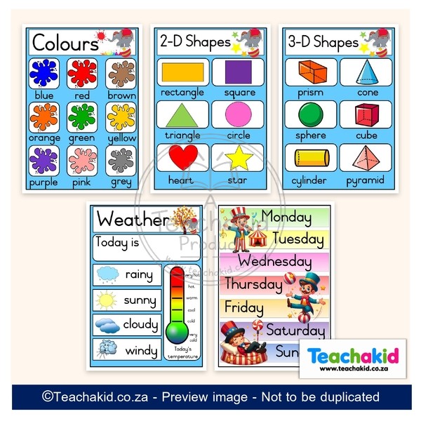 Circus Class Theme Set (printed) - Image 4