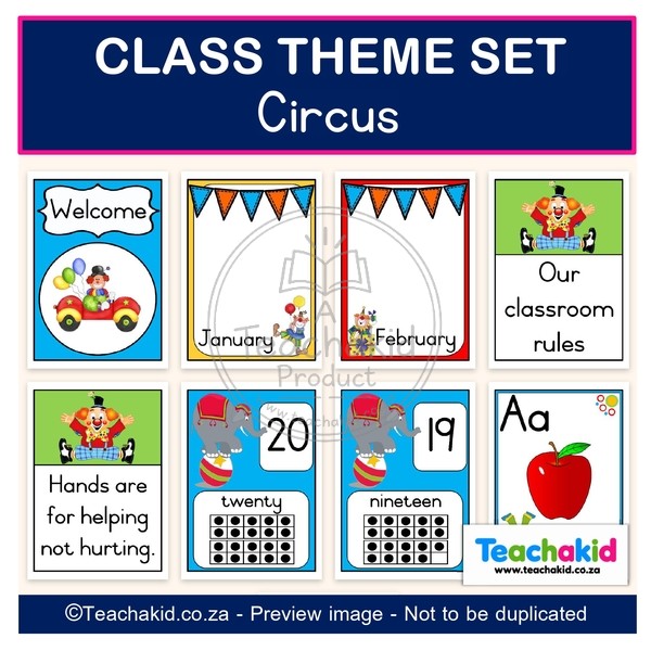 Circus Class Theme Set (printed) - Image 3