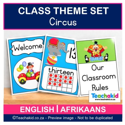 Circus Class Theme Set (printed)
