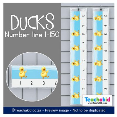 Duck Wall Number line 1 to 150 (printed)